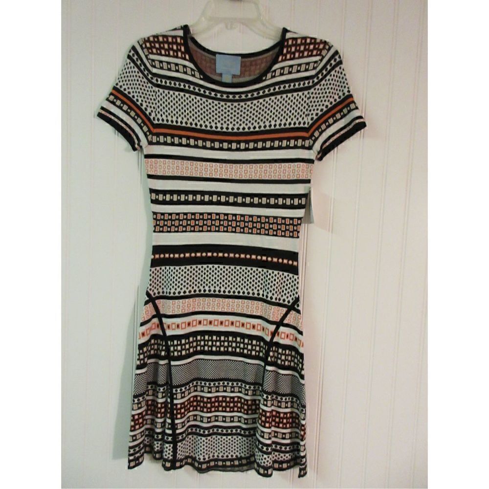 CeCe by Cynthia Steffe striped dress PS NWT